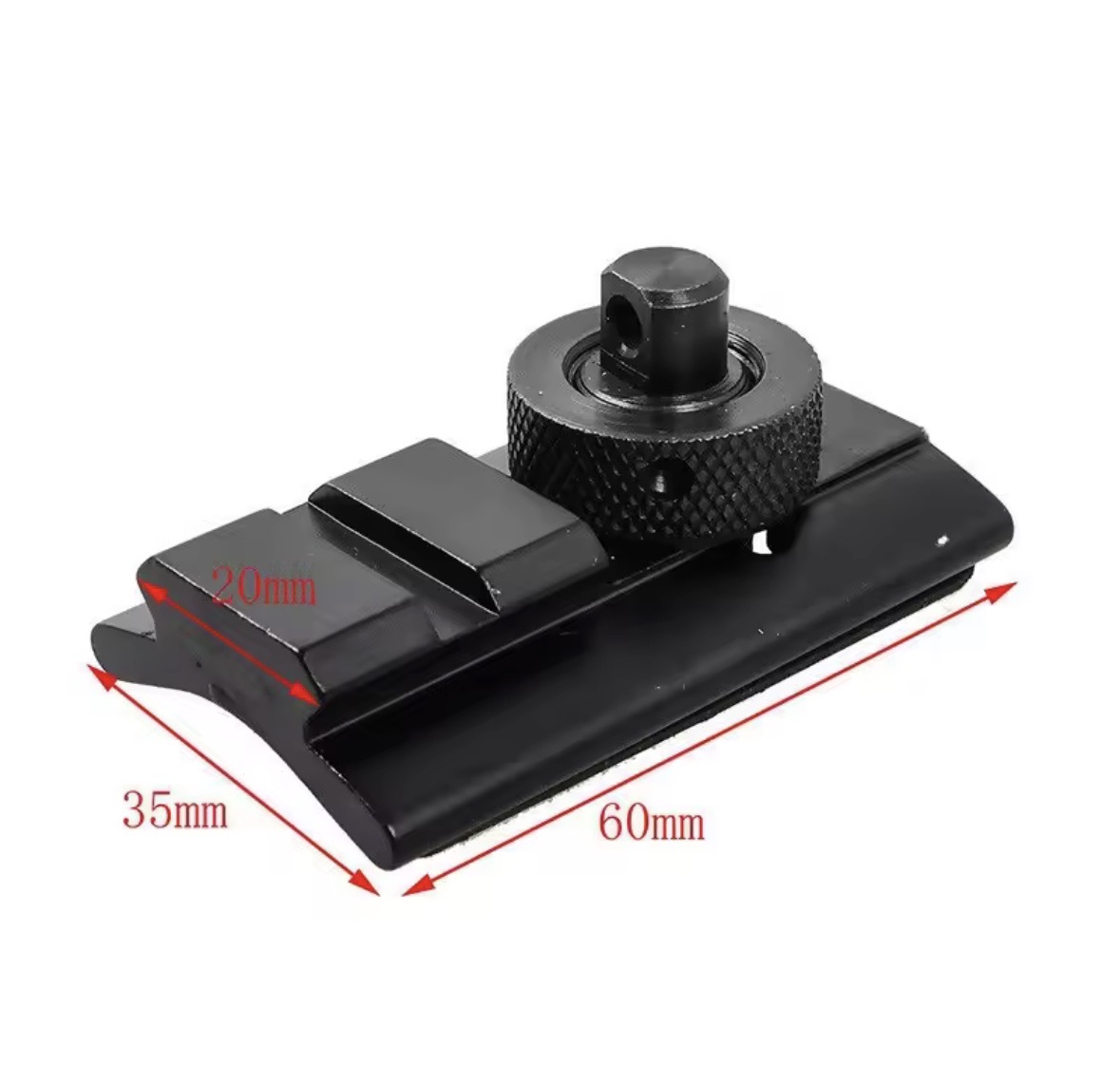 Picatiny rail adapter Multifungsi 2in1 Rail dudukan tali uncle mike + Dudukan bipod rail 20-22mm Picatiny slot adapter 2in1 thumbnail 4