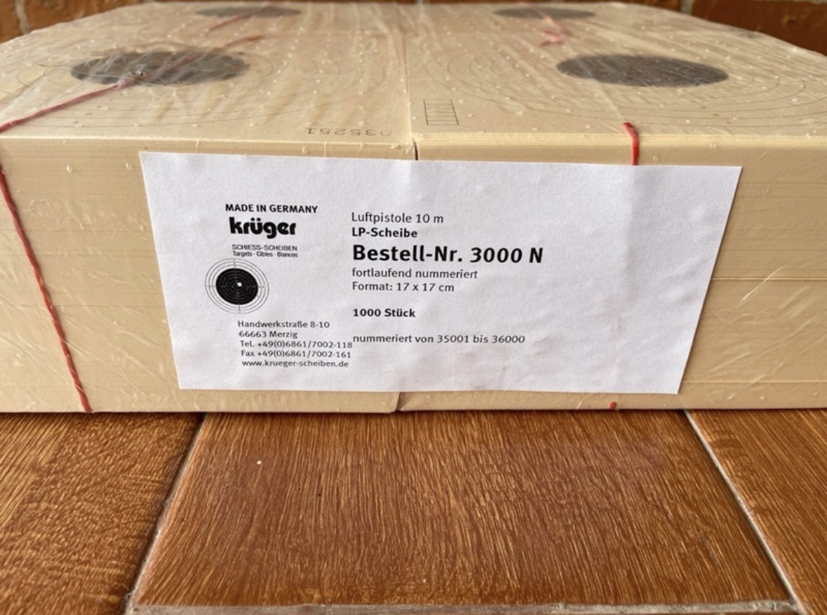 Kertas Target Kruger 17cm x 17cm Original Germany isi 20pcs Kertas Tembak Kruger Original Kerta Target indoor air rifle thumbnail 4