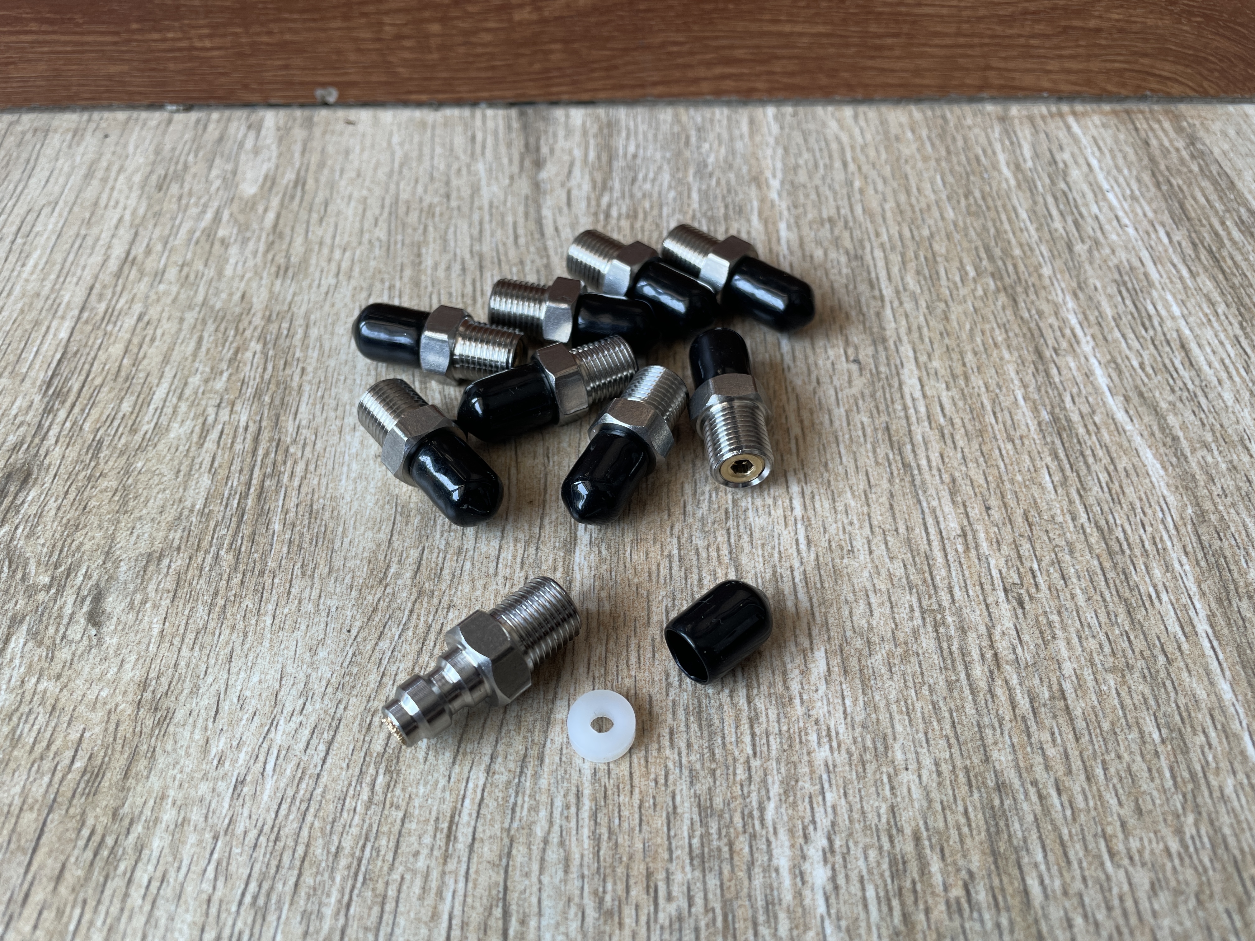 Micro Coupler jantan Stainless Kopler jantan Adapter Kopler pengisian senapan pcp regulator pompa pcp thumbnail 2