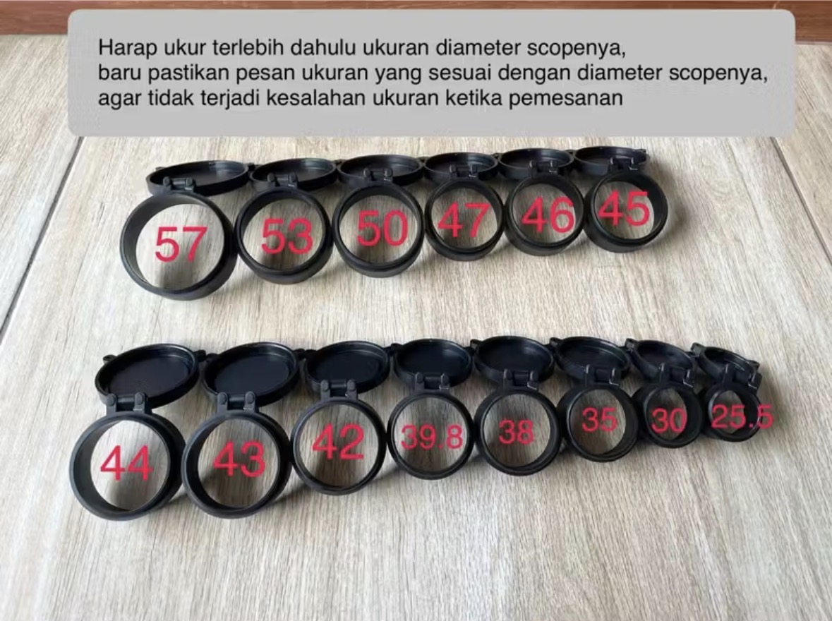 Tutup Flip scope Cover Teleskop Tutup Teropong Riflescope Telescope