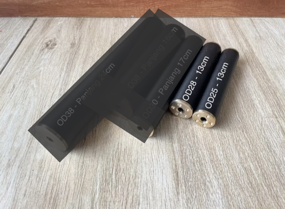 Peredam uklik drat kuningan perdam sharp perdam canon peredam silencer untuk senapan pompa uklik sharp inova tiger phoenix dll